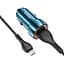 Адаптер автомобильный HOCO Micro USB Cable Blue shield Z46 коричневый - миниатюра 3