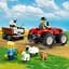 Конструктор LEGO City Червоний фермерський трактор із причепом і вівцями 116 деталей (60461) - мініатюра 9