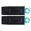USB флеш накопичувач Kingston 2x64GB DT Exodia Black+Blue USB 3.2 (в Блістері 2шт) (DTX/64GB-2P) - мініатюра 1