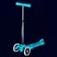Самокат дитячий Micro Mini Deluxe Glow LED 3-колісний льодовик аква (MMD218) - мініатюра 6
