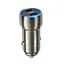 Адаптер автомобильный Tough dual port car charger Z48 2*Type-C 40W коричневый - миниатюра 1