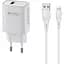 Зарядний пристрій Celebrat C-H13 1USB 18W wall charger + Lightning cable White - мініатюра 1