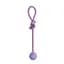 Игрушка для собак Misoko&Co Мяч с веревкой purple 37x5 cm - миниатюра 1