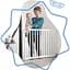Ґратки дерев'яні Badabulle Deco Pop білі (B025225) - мініатюра 8