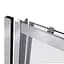 Душові двері в нішу Qtap Taurus CRM201-11.C6 110-120x185 см, скло Clear 6 мм, покриття CalcLess, універсальні, прозорий - мініатюра 3