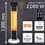 Обігрівач Trotec IRS 2000 E 2000W карбоновий інфрачервоний Silver/Black - мініатюра 9