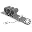 Ремешок BeCover Milanese Style для Samsung Galaxy (20 mm)/Watch 5/ Watch 4 40/44mm/Watch 4 Classic 42 mm/Watch Active/Active 2 40/44mm/Watch 3 41 mm/Gear S2/Classic/Gear Sport Silver (707675) - миниатюра 5