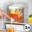 Функціональний диспенсер Semi Dispenser 2л з дозатором, White для води лимонаду та соку - мініатюра 2