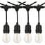 Уличная гирлянда с ретро-лампами LED Edison 15 шт, 220V, 10 метров с переходником, уличный струнный светильник - миниатюра 1
