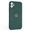 Силиконовый чехол для Apple iPhone 11, Icon Ring, зеленый, панель-накладка, с кольцом-подставкой на 360°, противоударный, возможность использования магнитных держателей, ArmorStandart (ARM68647) - мініатюра 1