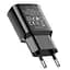 Адаптер мережевий HOCO Star round dual port charger C88A 2 порти чорний - мініатюра 2