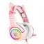Проводная игровая гарнитура Onikuma Gaming CAT with LED K9 , USB, 3.5mm, 2.2m, pink - миниатюра 3