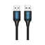 Дата кабель USB 2.0 AM/AM 1.0m black Vention (COJBF) - мініатюра 2