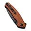 Ніж cкладний Sencut Slashkin S20066-4 Wood коричневий, чорне лезо - мініатюра 6