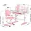 Комплект мебели Mealux Panda Pink: стол+стул+полка (BD-28 PN)  - миниатюра 2