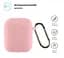 Силіконовий чохол для навушників Apple AirPods 2, Hang Case, рожевий, ультратонкий захисний кейс товщиною 2 мм, захист від подряпин, пилу та ударів, компактний, з карабіном для кріплення, ArmorStandart (ARM59688) - мініатюра 2