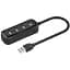 Концентратор Vention USB 2.0 to 4xUSB 2.0 0.15m black (VAS-J43-B015) - мініатюра 1