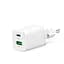 Зарядное устройство XO 30w 2 выхода USB + Type-C QC 3.0 - миниатюра 1