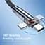 Кабель Essager Universal USB Type-A to USB Type-C 180 Rotate 3A 2 м Black (EXCT-WXA01) - миниатюра 3