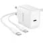 СЗУ Borofone BN33 Fuente PD40W (1USB-C) + кабель Type-C to Type-C White - миниатюра 5