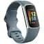 Смарт-браслет Fitbit Charge 5 Steel Blue/Platinum Stainless Steel (FB421SRBU) - мініатюра 1
