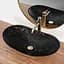 Умивальник Rea Royal In Black Marble Gold накладний REA-U8008, Чорний - мініатюра 4