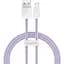 Кабель Baseus Dynamic Series Fast Charging Data Cable USB to iP 2.4 A 1 m Purple (CALD000405) - миниатюра 1