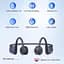 Наушники Voistek Bone Conduction, Bluetooth 5.3 с MP3-плеером 32 ГБ, IP68 Водонепроницаемые вибрирные спортивные наушники - миниатюра 2
