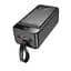 Портативная батарея Powerbank Hoco J123C Element 22.5W+PD20W with digital display 60000mAh Black - миниатюра 3