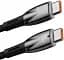 Кабель Baseus Glimmer Series Fast Charging Cable Type-C to Type-C 100W 2m CADH000801 Black - миниатюра 2