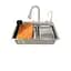 Кухонная мойка со встроенным смесителем Zerix ZH7546-SET-06.SUS304 Decor ZX5682, Decor - миниатюра 1