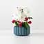 Ваза декоративна МВМ My Home, 7,5 см, синя (DH-FLOWERS-08 DARK BLUE) - мініатюра 3