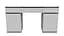 Компьютерный стол Вито 2 Ferrum-decor 750x1400x500 ДСП Белое 16 мм (FRD-104830) - миниатюра 1