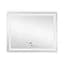 Дзеркало Qtap Mideya з антизапотіванням (DC-F614) 1000x800 QT2078F614W, Білий - мініатюра 4