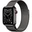 Смарт-часы Apple Watch Series 6 GPS + Cellular 44mm Graphite Stainless Steel Case with Graphite Milanese Loop [M07R3] [51004] - миниатюра 1