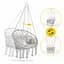 Крісло-гойдалка 4FIZJO Boho Dream 80 см з подушкою, підвісна, плетена Grey (P-5905973404532) - мініатюра 7