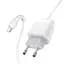 Сетевое зарядное устройство с кабелем Hoco C72Q Glorious single port QC3. 0 charger set(Micro) 18W белый - миниатюра 1