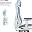 Кресло офисное Officepro Atlas OC630-W-DG-DG White/Dark Gray (OC630-W-DG-DG) - миниатюра 15