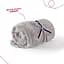 Плед Perletti Toys Allie Elephant з м'якою іграшкою 120x80 см сірий/рожевий (P13068) - мініатюра 2
