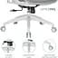 Кресло офисное Officepro Atlas OC630-W-LG-LG White/Light Gray (OC630-W-LG-LG) - миниатюра 7