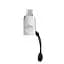 Адаптер переходник Hoco UA10 MicroUSB to USB 3.0 F серебристый - миниатюра 3