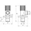 Кран кутовий кераміка Solomon Exlusive 1/2″X3/4″ 989 Black ( 1шт.) - мініатюра 5