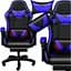 Крісло геймерське Yato Player з підставкою для ніг та масажем Blue/Black (100002) - мініатюра 2