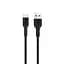 Кабель Hoco U31 Pisces Cable USB to Type-C 2,4A 1m Black - миниатюра 1