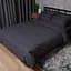 Комплект постільної білизни Moon&Star Satin Stripe Dark Serenity Полуторні 143х210 наволочки 4х70х70 - мініатюра 1