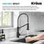 Смеситель для кухни на две воды Kraus Bolden KFF-1610SFSMB, Черный - миниатюра 5