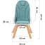 Стільчик для годування Kinderkraft Tixi Turquoise блакитний (00-00158724) - мініатюра 14