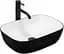 Умивальник Rea Belinda 33,5x46,5 black-white (REA-U6332) - мініатюра 1