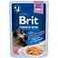 Влажный корм для стерилизованных кошек Brit Premium Delicate Fillets in Gravy Salmon For Sterilised филе в соусе лосось 85 г - миниатюра 1