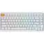 Keychron Клавиатура механическая J1 82Key, K pro Red, WL/BT/USB-A, QMK, Hot-swap, EN/UKR, RGB, белый - миниатюра 1